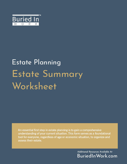 Estate Summary Worksheet