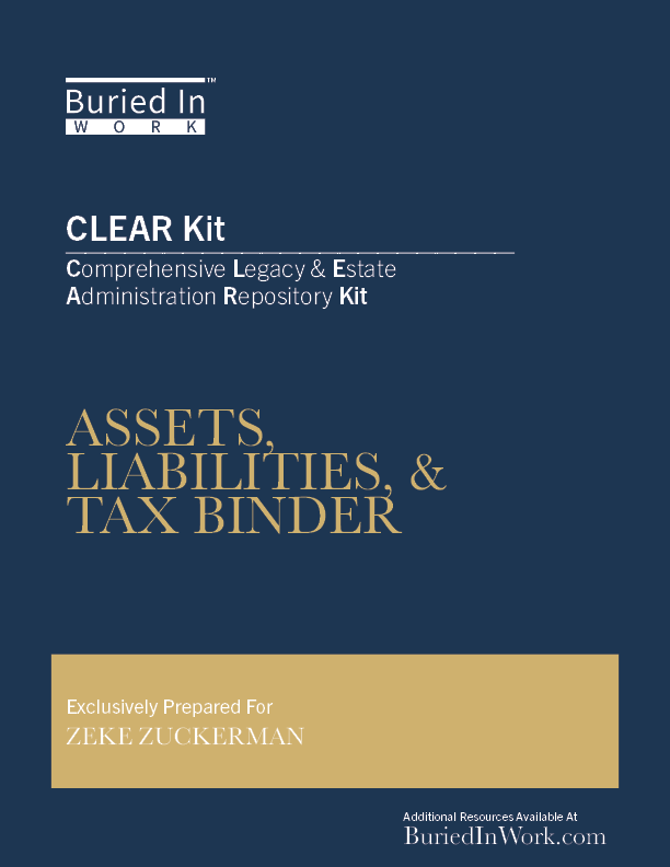 CLEAR Kit: Your Comprehensive Legacy and Estate Administration Repository Kit