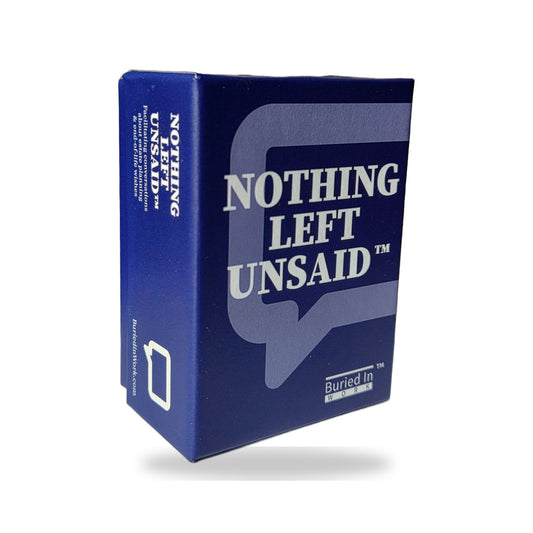 Nothing Left Unsaid card game box