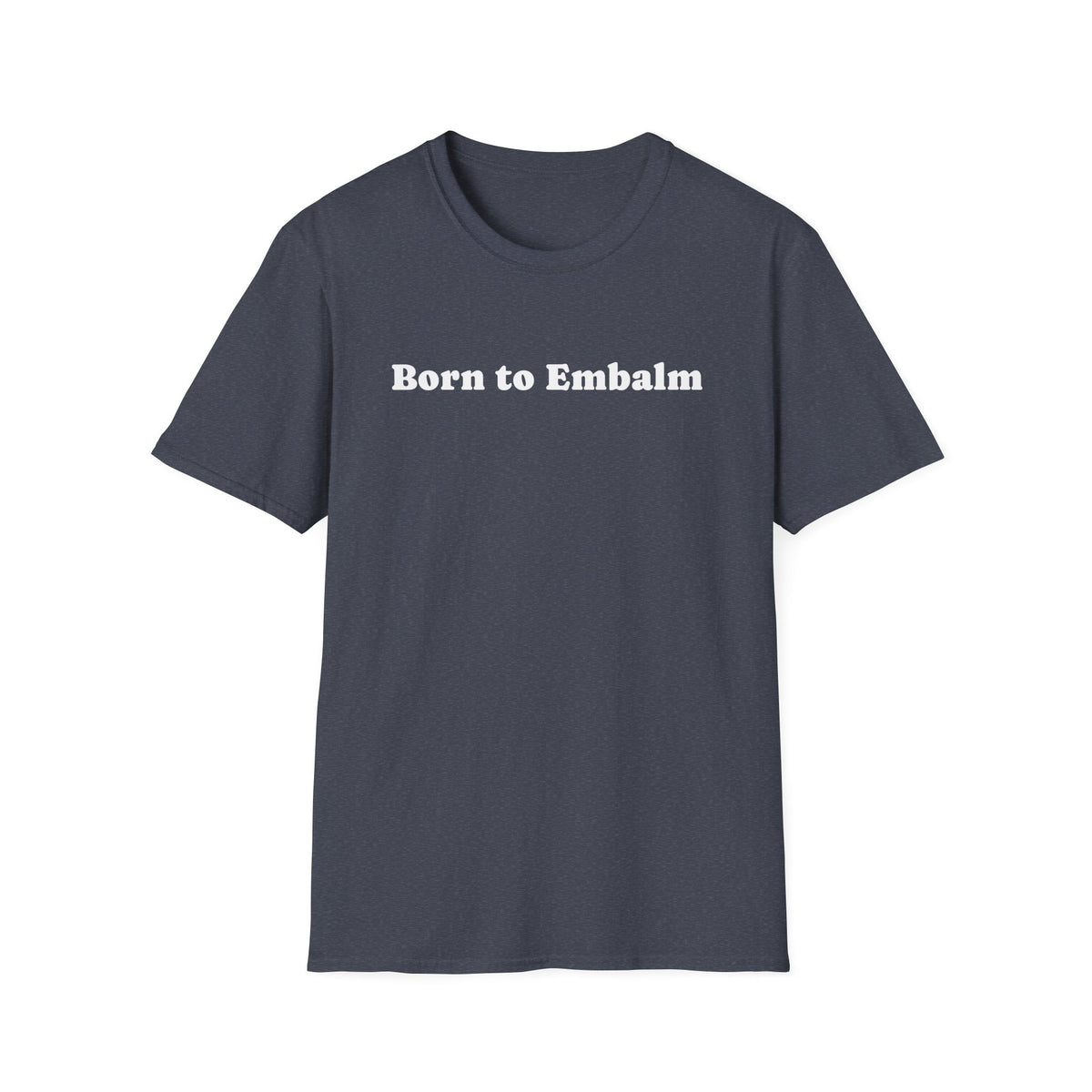 Heather Navy t-shirt, front