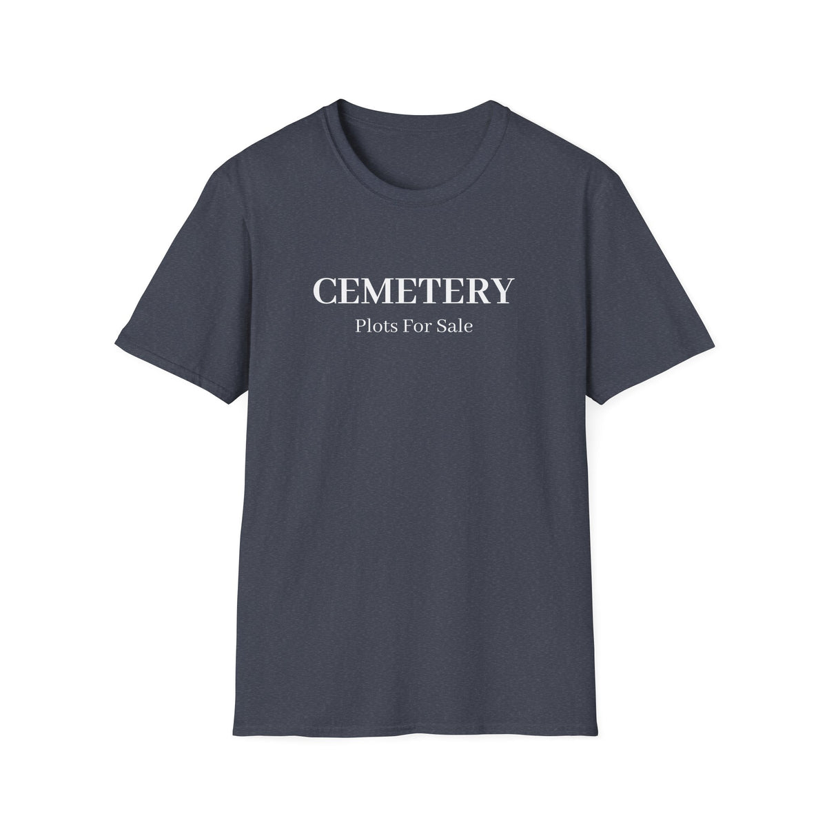 Heather Navy t-shirt, front