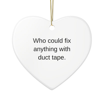 The back of the heart ornament with a line about him