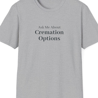 Close-up of the Ask Me About Cremation Options design