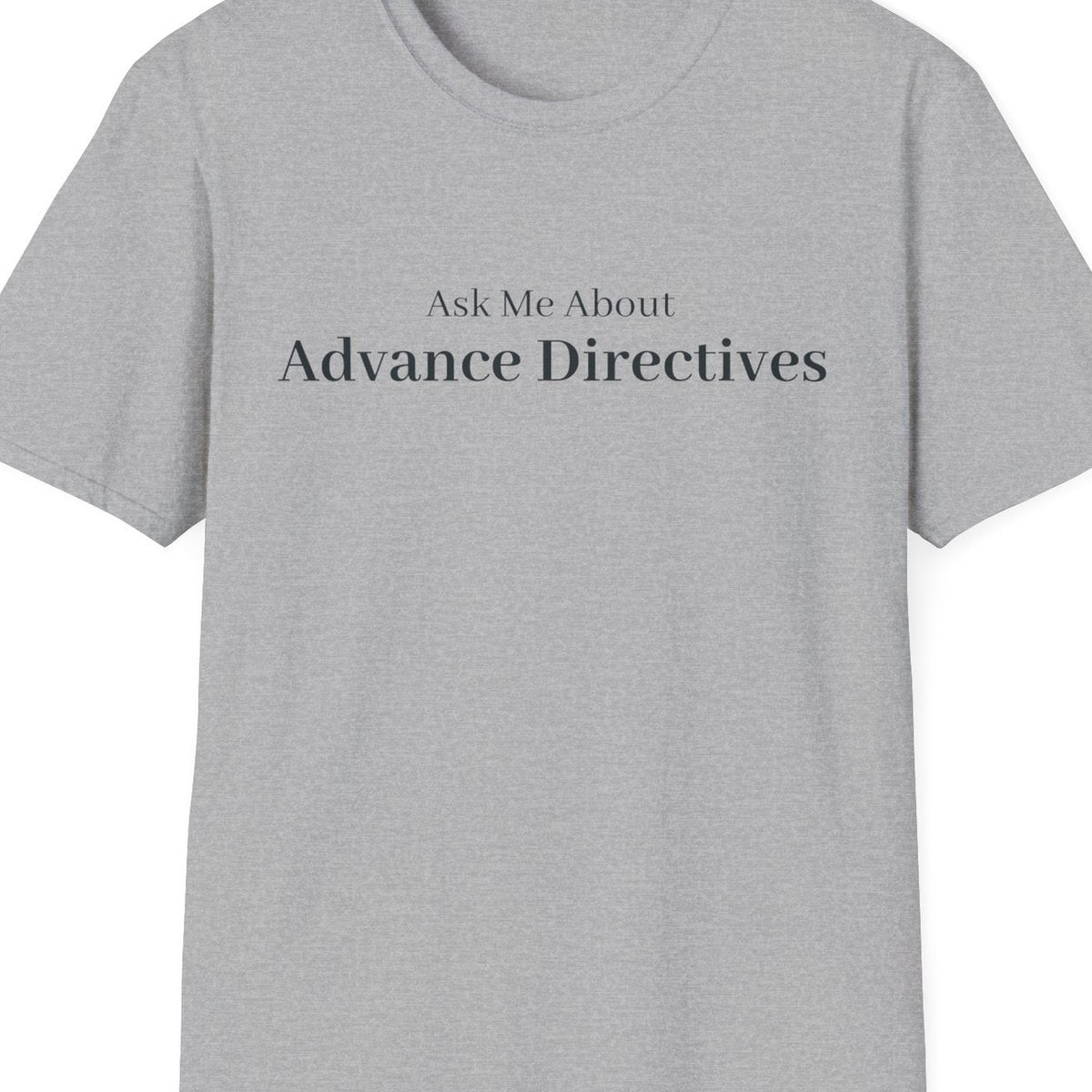 Close-up of the Ask Me About Advance Directives design