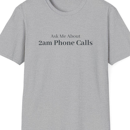 Close-up of the Ask Me About 2am Phone Calls design