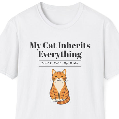 Close-up of the My Cat Inherits Everything design