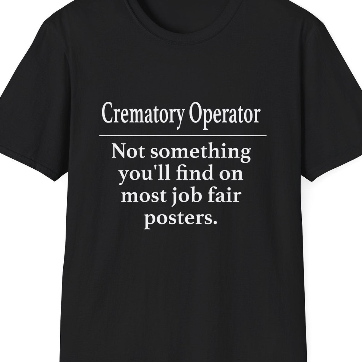 Close-up of the Crematory Operator Job Fair design