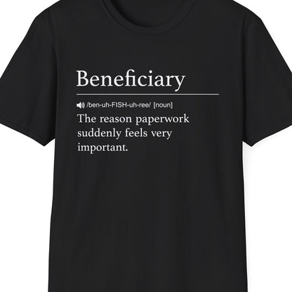 Close-up of the Beneficiary Definition design