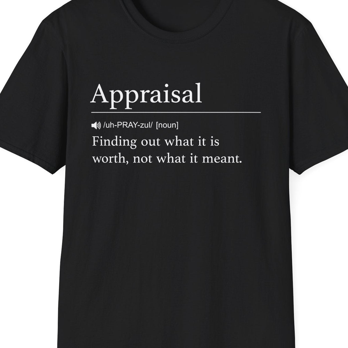 Close-up of the Appraisal Definition design