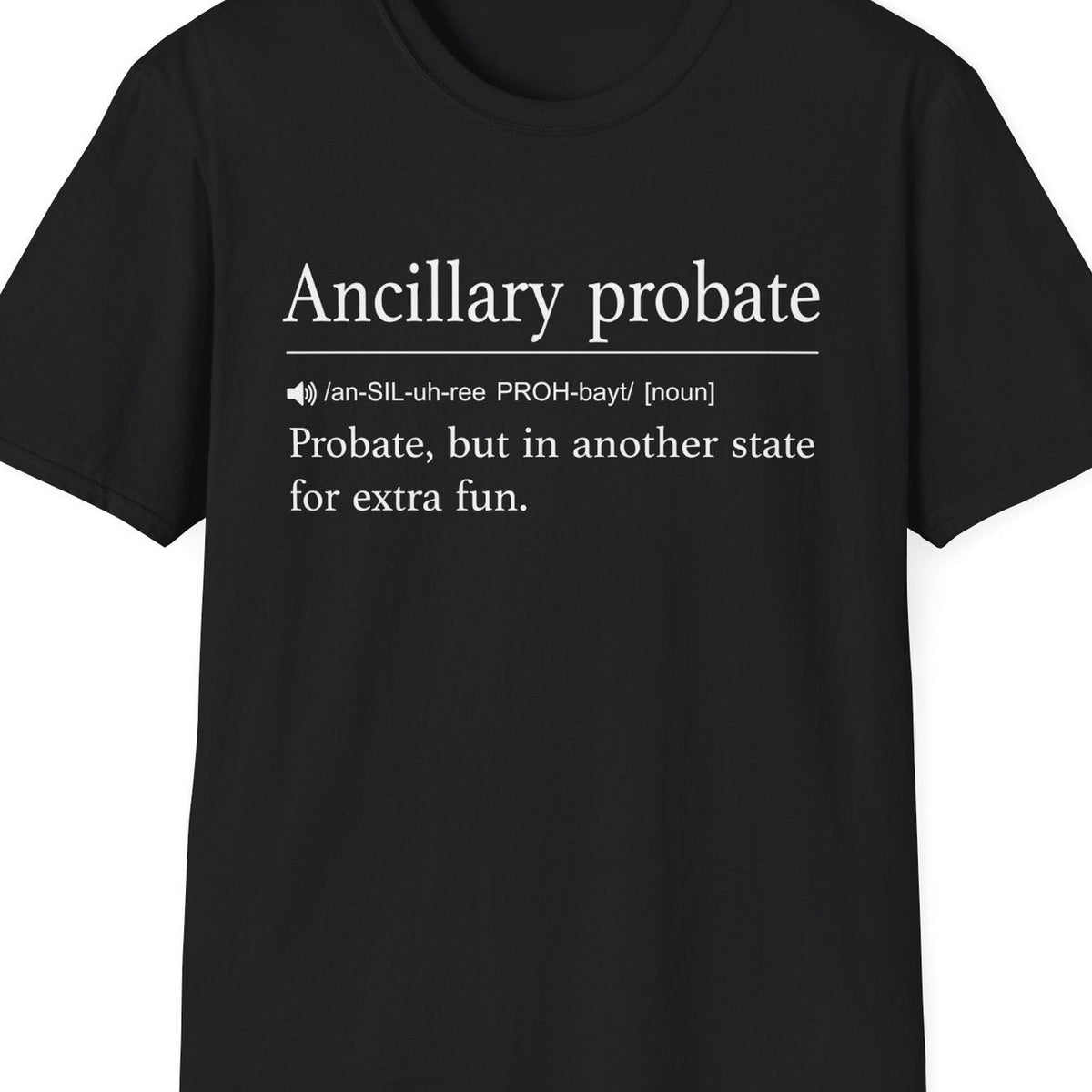 Close-up of the Ancillary Probate Definition design
