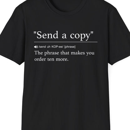 Close-up of the Send a Copy design