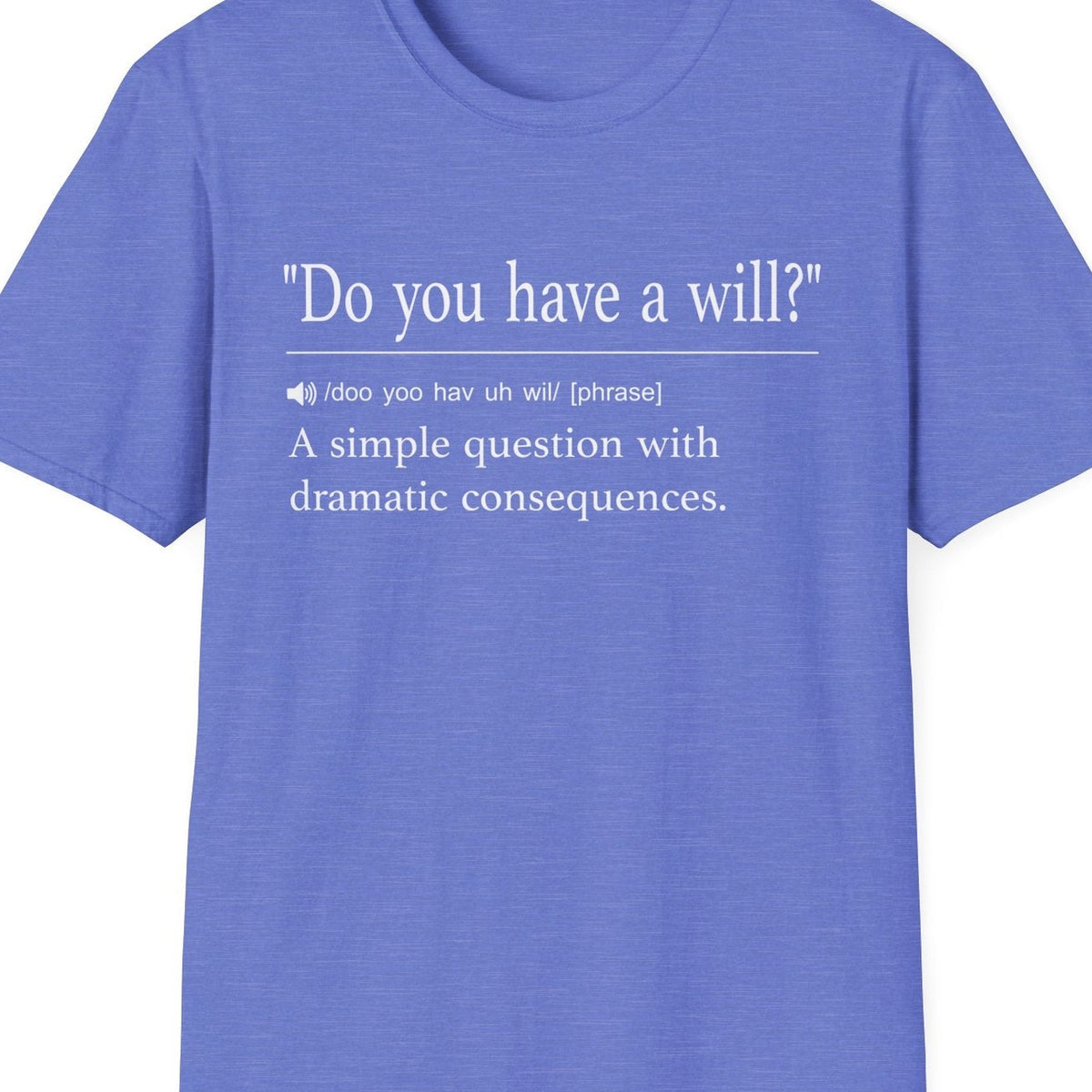 Close-up of the Do You Have a Will design