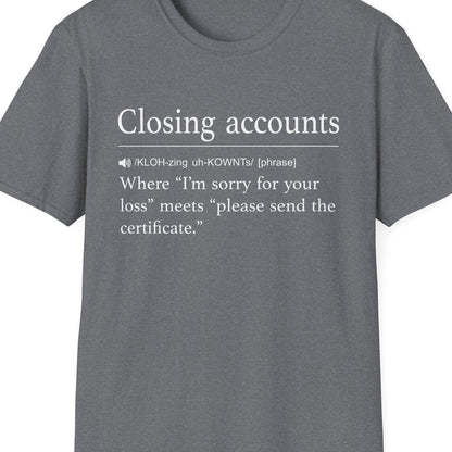 Close-up of the Closing Accounts design