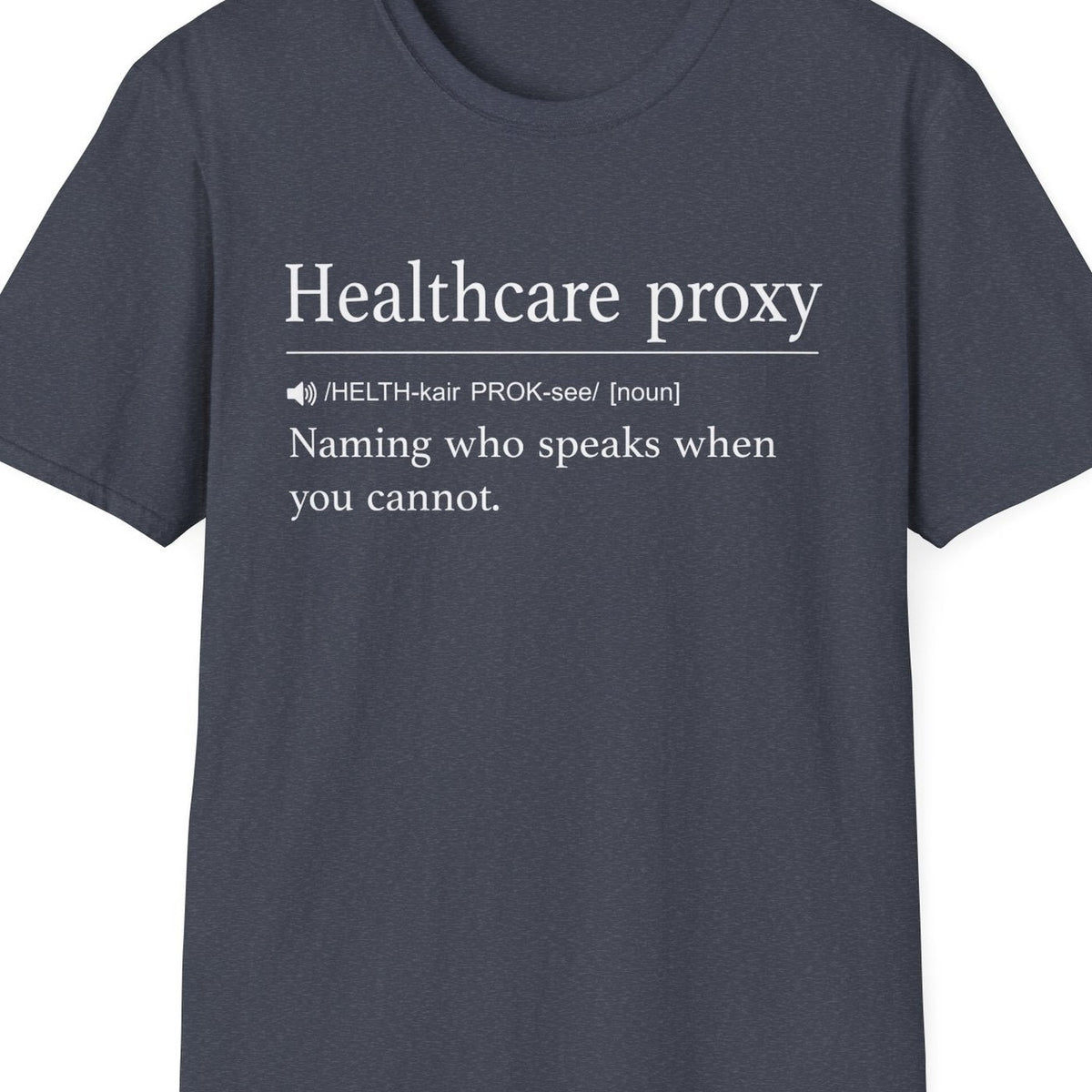 Close-up of the Healthcare Proxy Definition design