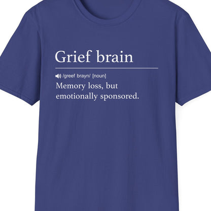 Close-up of the Grief Brain Emotionally Sponsored design