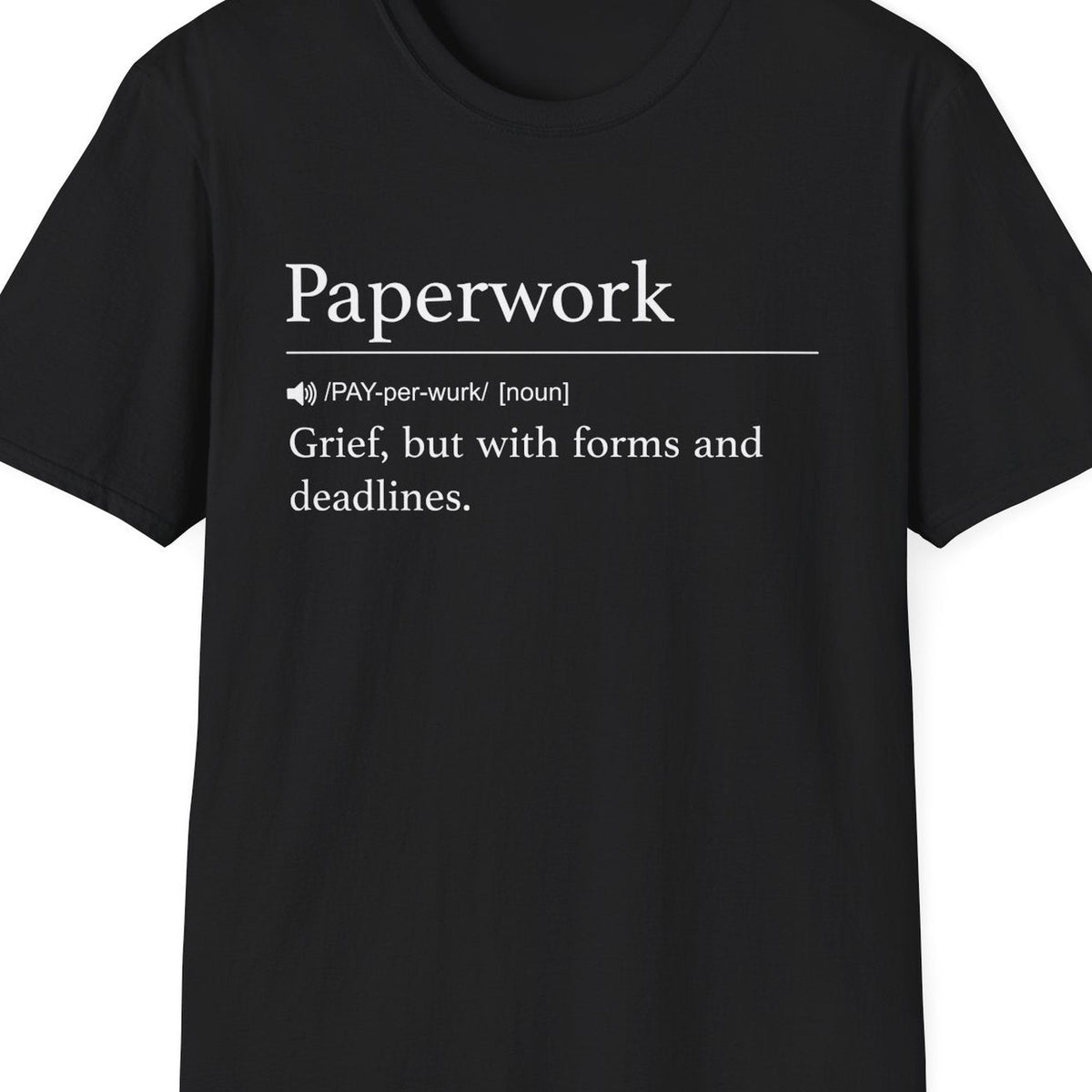 Close-up of the Paperwork Definition design