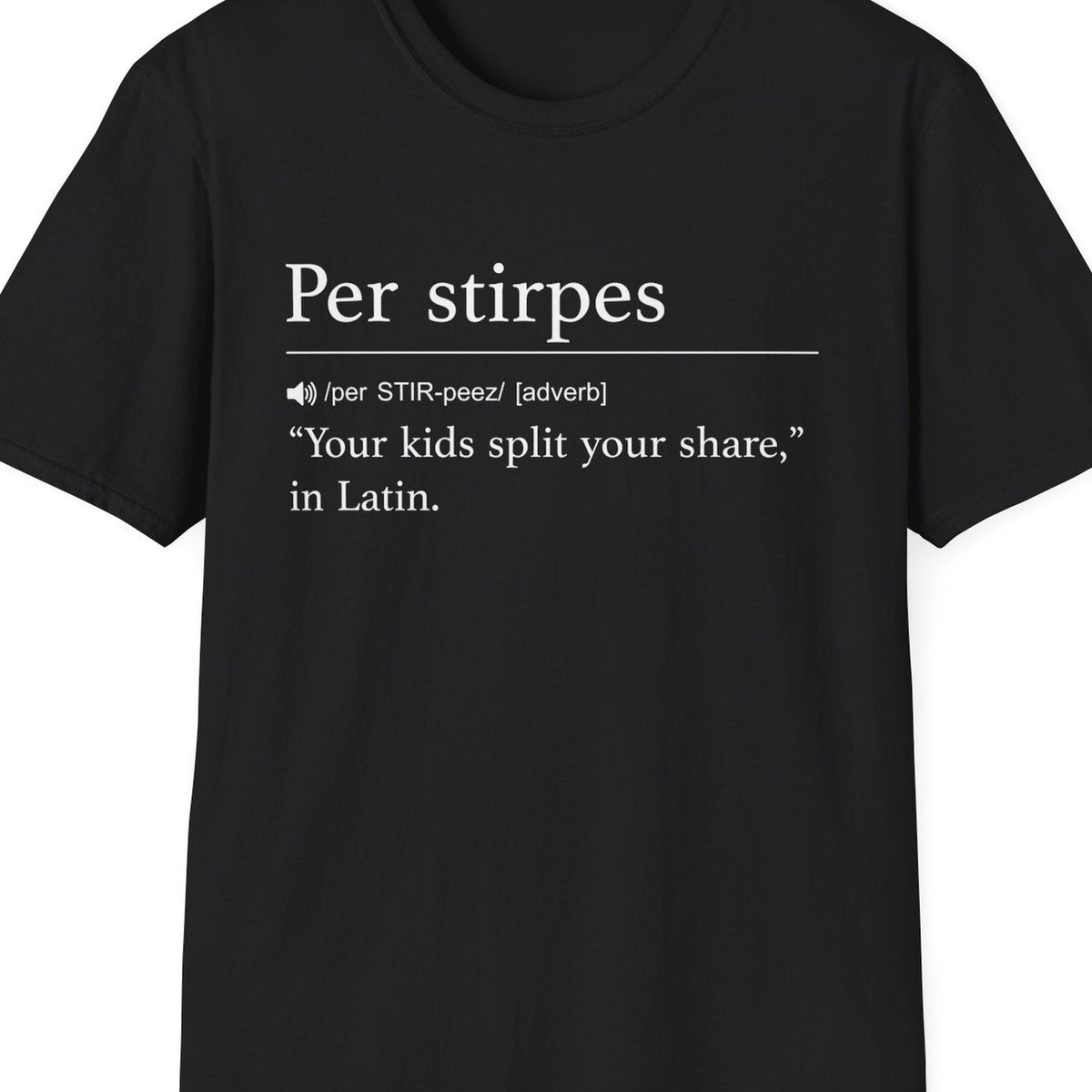 Close-up of the Per Stirpes Definition design