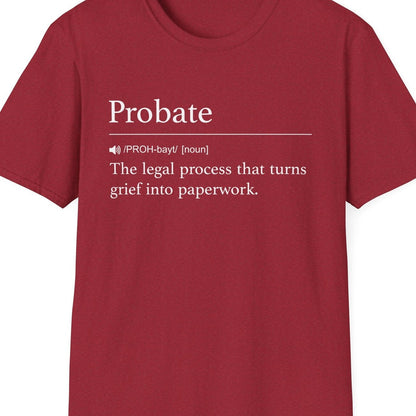 Close-up of the Probate Definition design