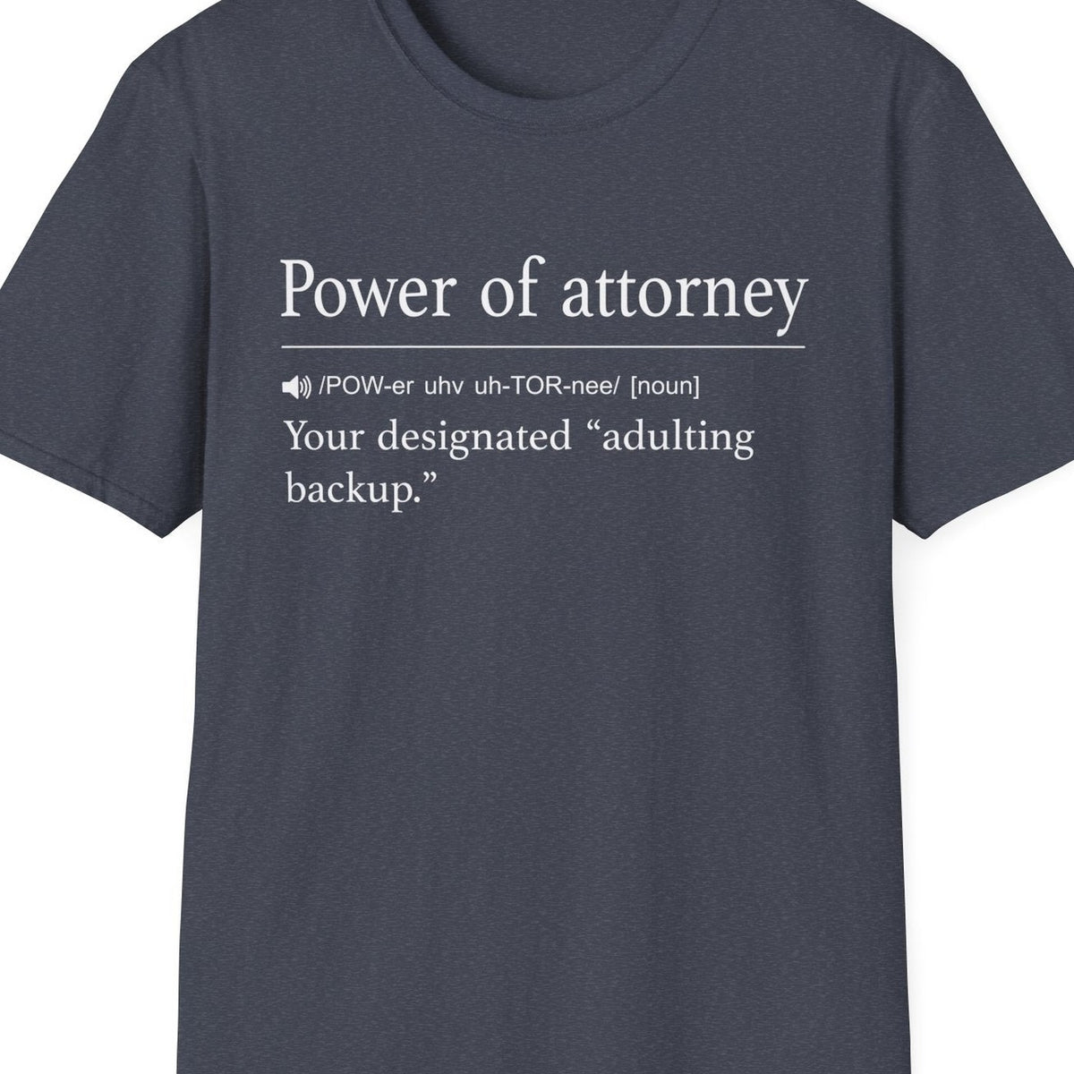 Close-up of the Power of Attorney Definition design
