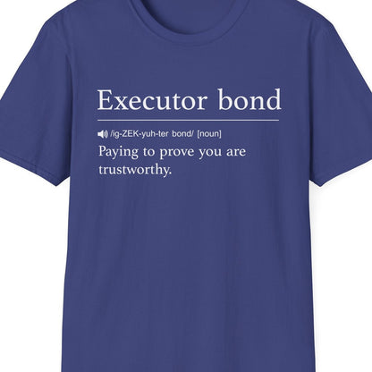 Close-up of the Executor Bond Definition design