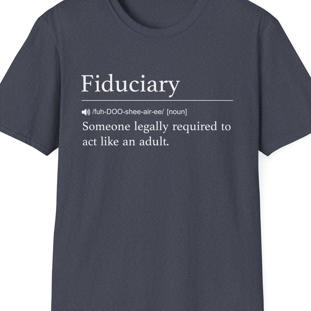 Close-up of the Fiduciary Definition design