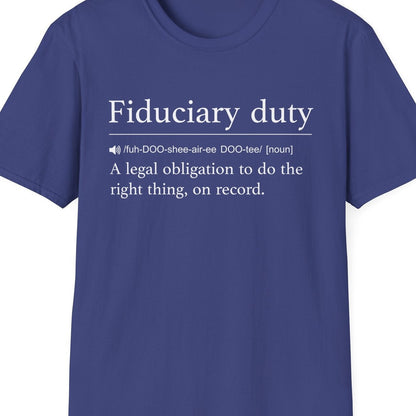 Close-up of the Fiduciary Duty Definition design