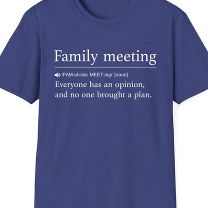 Close-up of the Family Meeting Definition design