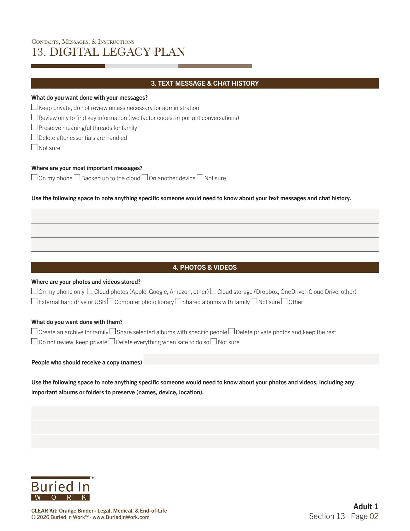 Digital Legacy Plan, page 4 — page 4 of 10