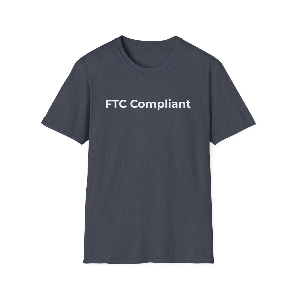 Heather Navy t-shirt, front