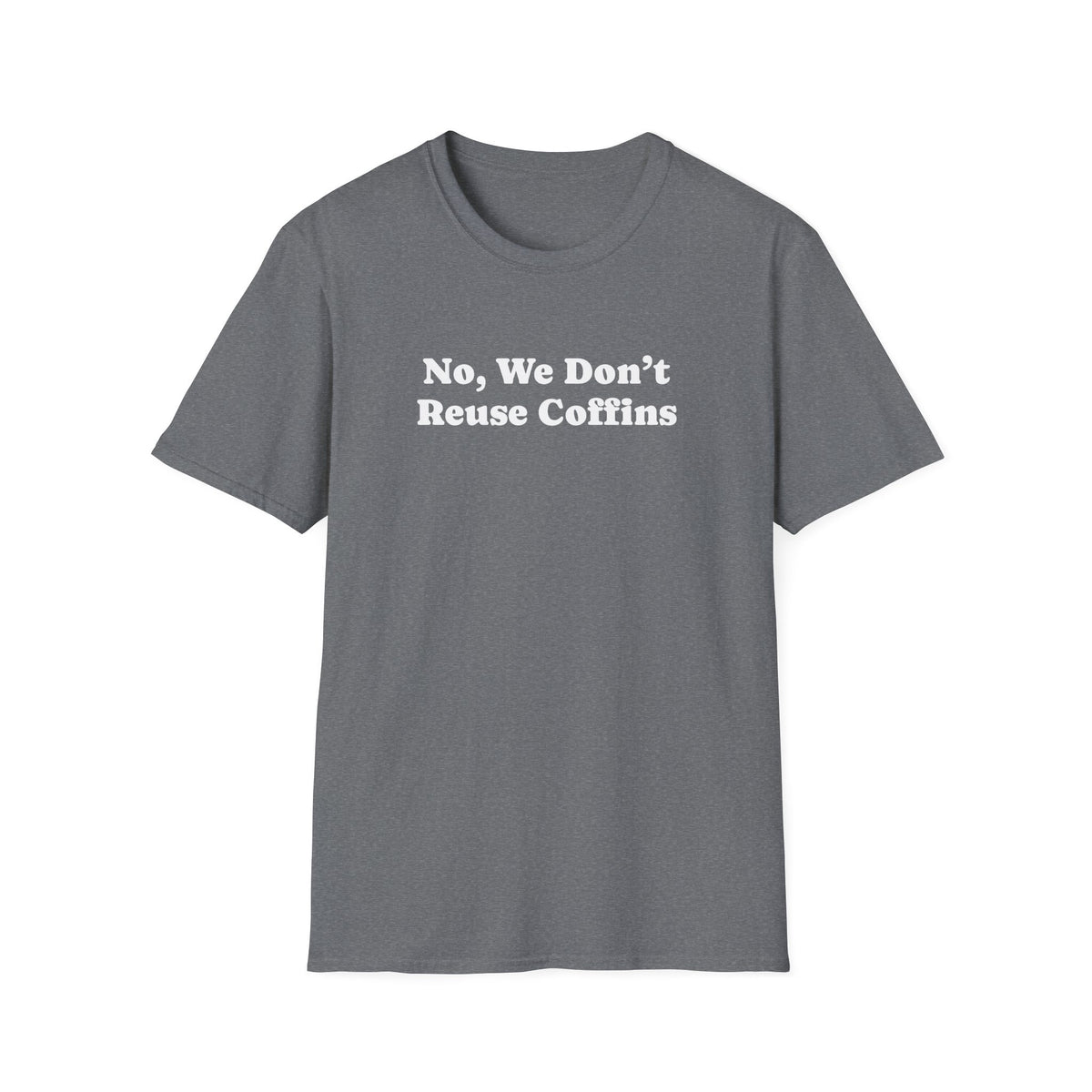Graphite Heather t-shirt, front