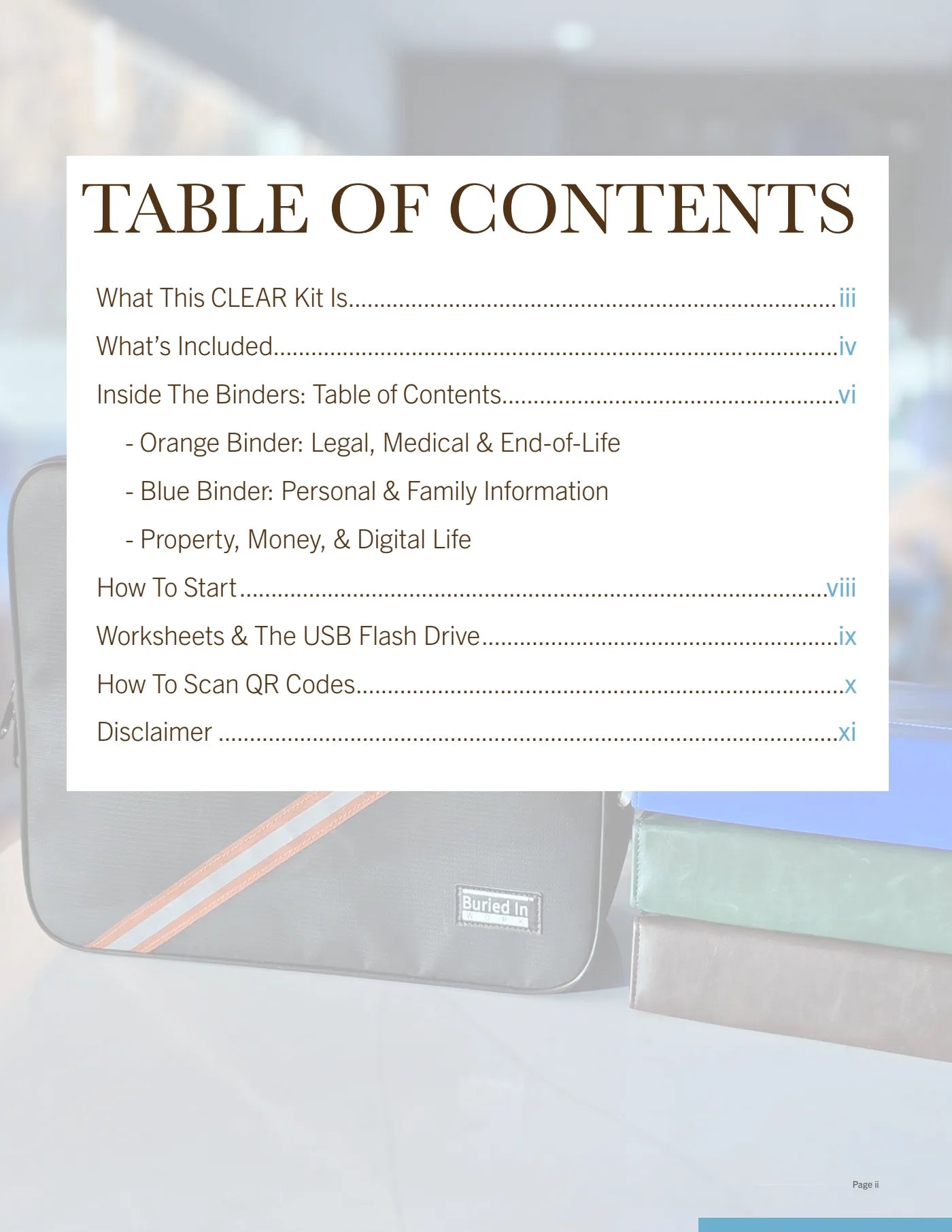 Getting Started Booklet, page 2 — page 2 of 12