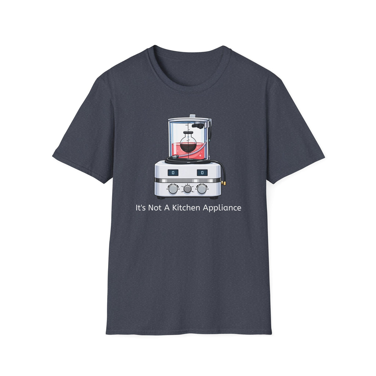 Heather Navy t-shirt, front