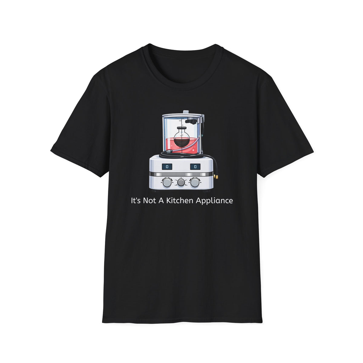 Black t-shirt, front