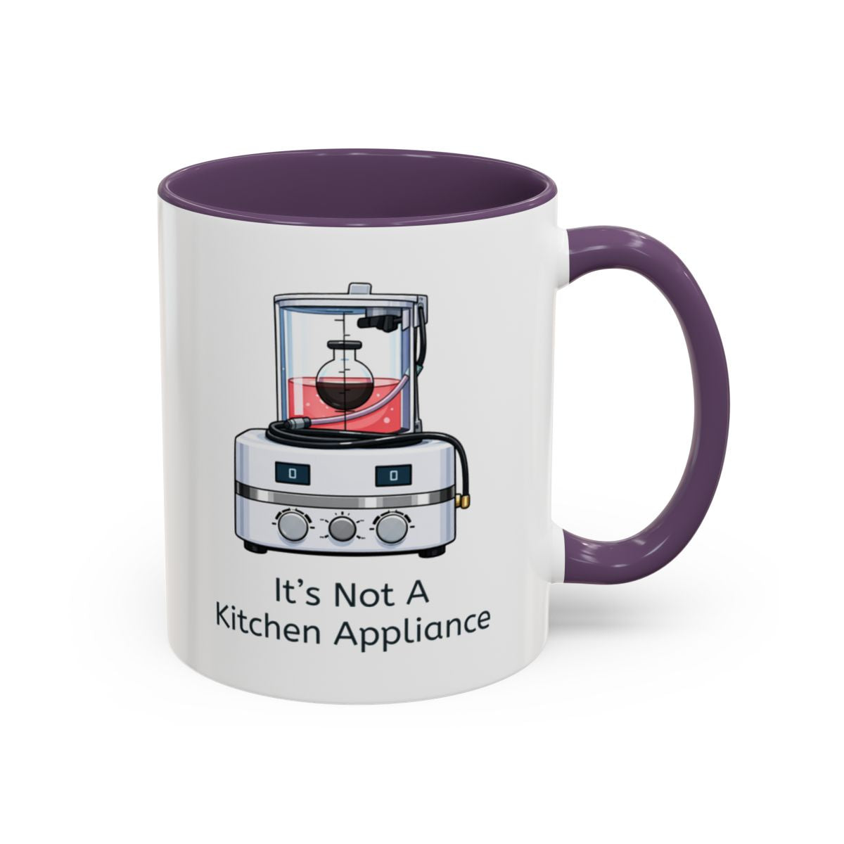 It's Not a Kitchen Appliance Mug – Purple handle and inside, 11 oz