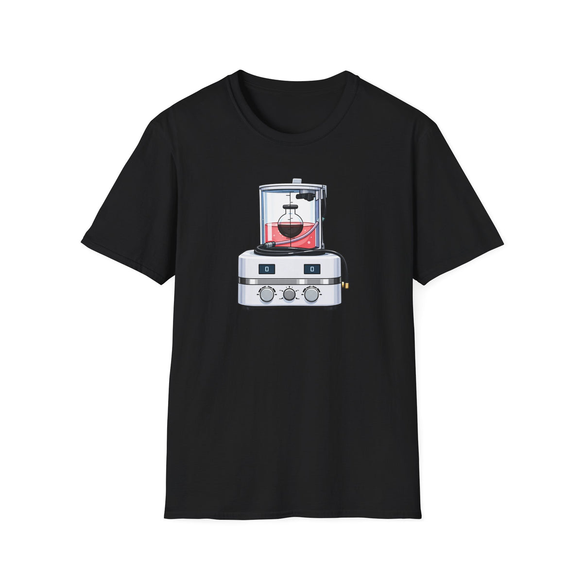 Black t-shirt, front