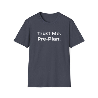 Heather Navy t-shirt, front