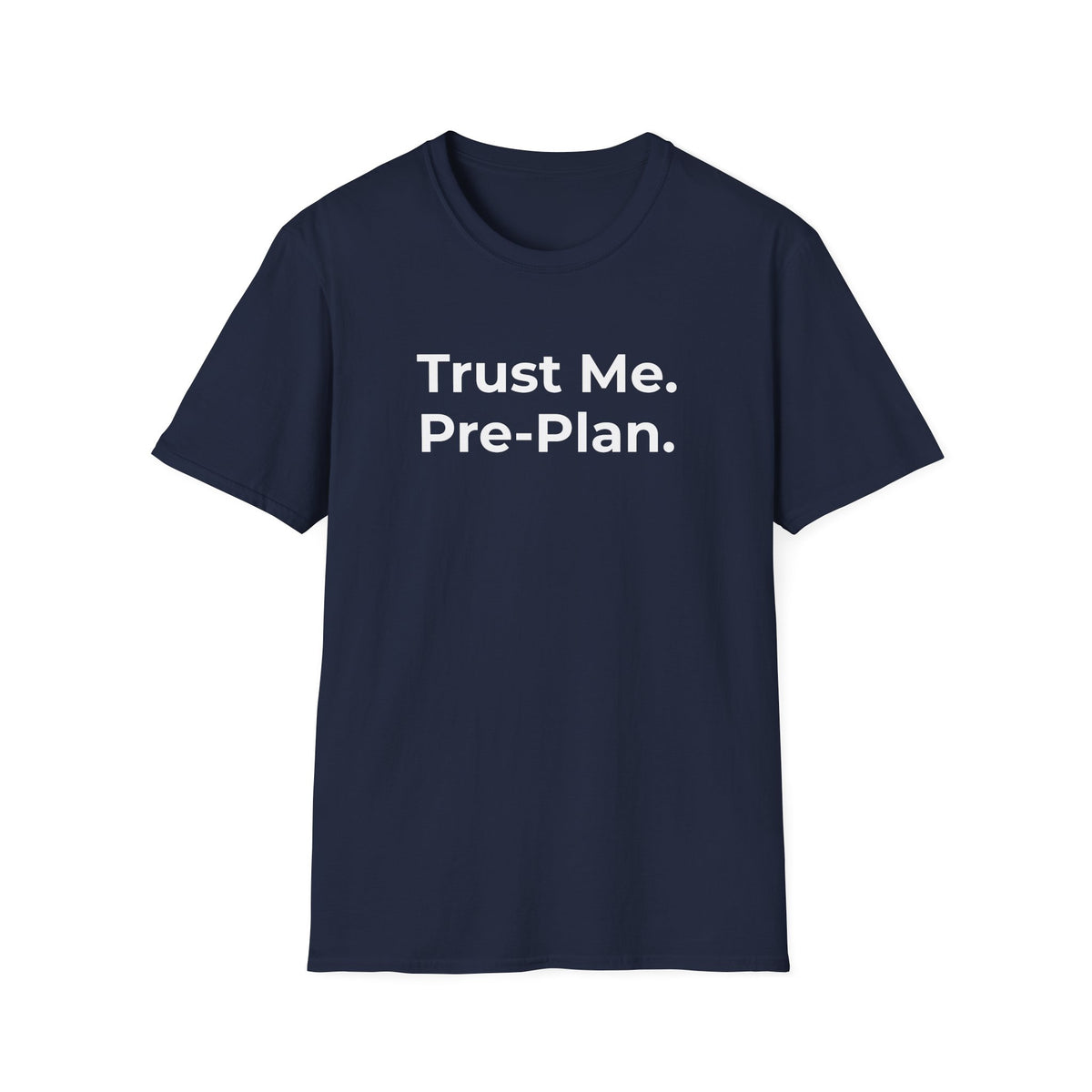 Navy t-shirt, front