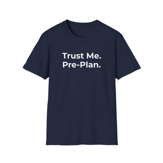 Navy t-shirt, front