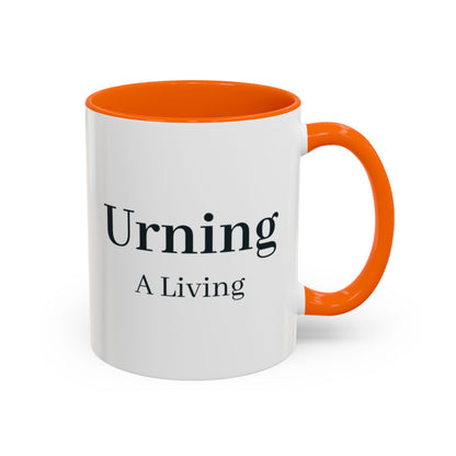 Urning a Living Mug – Orange handle and inside, 11 oz