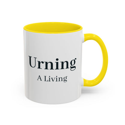 Urning a Living Mug – Yellow handle and inside, 11 oz